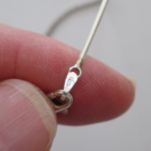 ✨💙 RARE IVAN DOBREN STERLING SILVER AND 14K GOLD BLUE TOPAZ PENDANT NECKLACE - Picture 9 of 16